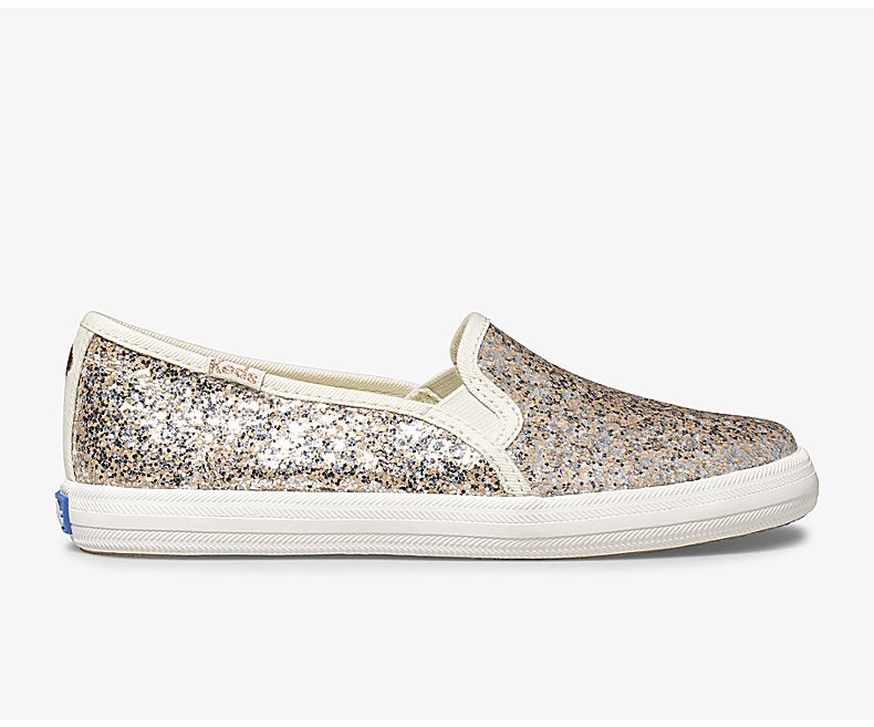 Keds Kids Multicolor Casuals Shoes - Keds X Kate Spade New York Double Decker Metallic Glitter 421RL